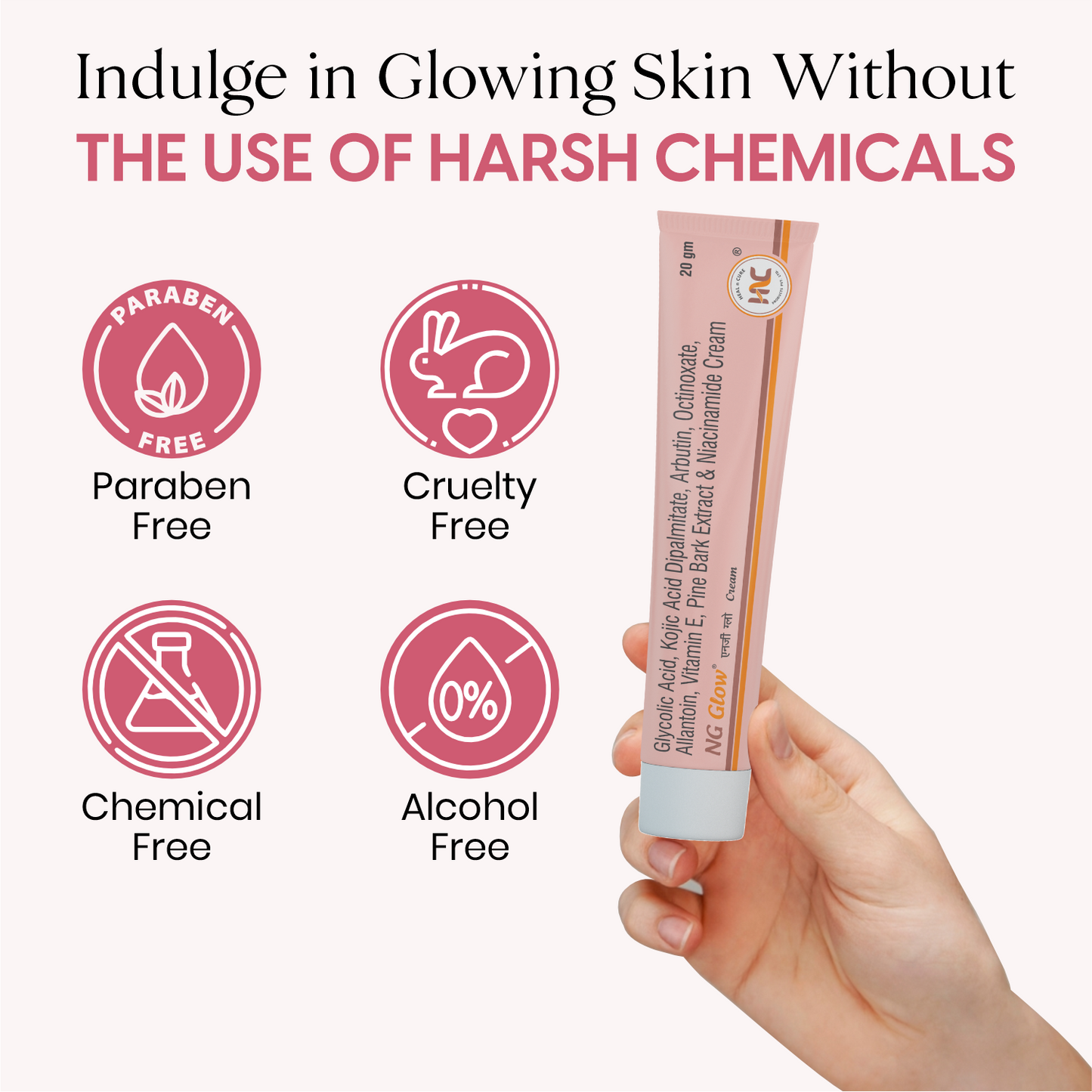 Healncure NG Glow Cream – Skin Brightening & Moisturising (20g)