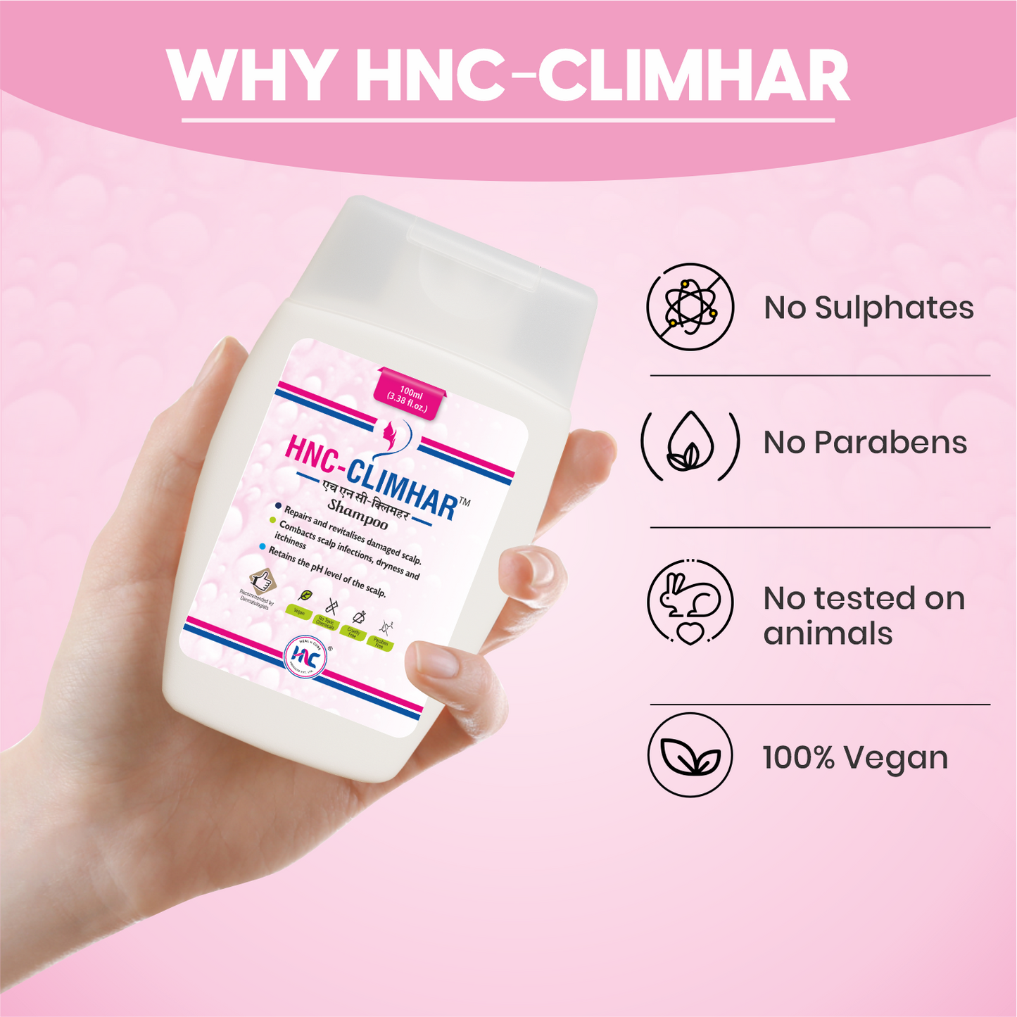 Healncure Climhar Anti-Dandruff & Scalp Repair Shampoo – 100ml