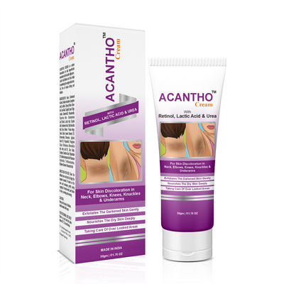 Healncure Acantho Cream – Retinol, Lactic Acid & Urea – For Skin Discoloration – 50 g