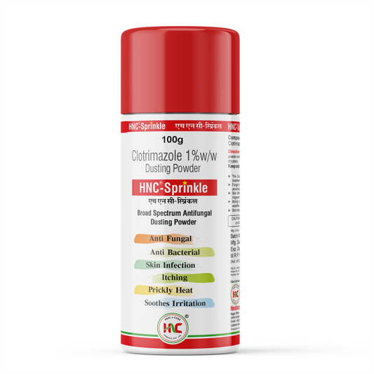Healncure Sprinkle Clotrimazole 1% w/w Antifungal Dusting Powder – 100 g