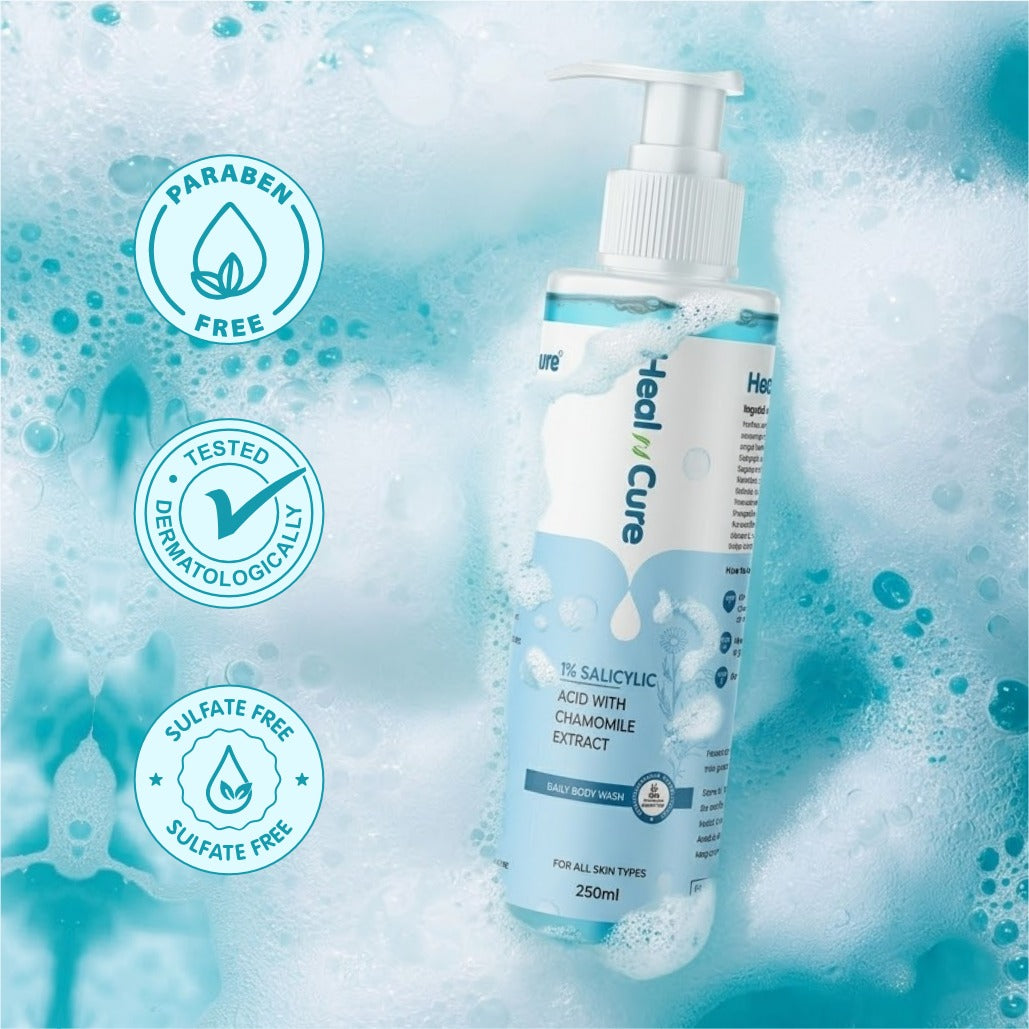 Salicylic Acid Body Wash by Healncure | Chamomile Extract | 250 ml