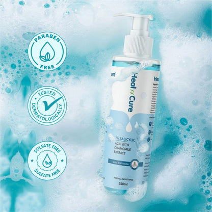 Salicylic Acid Body Wash by Healncure | Chamomile Extract | 250 ml