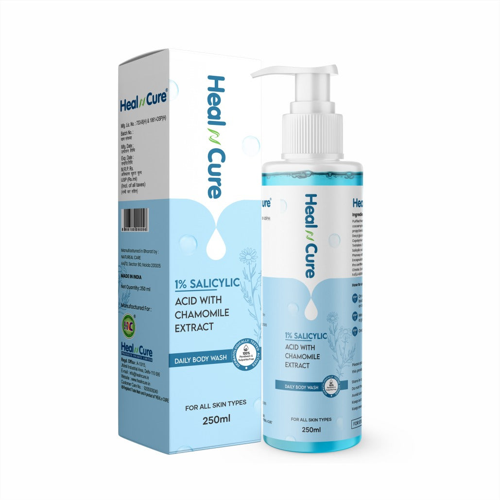Salicylic Acid Body Wash by Healncure | Chamomile Extract | 250 ml