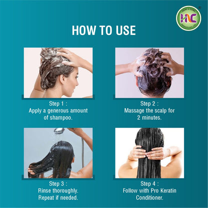 Healncure Routine Keratin Shampoo with Argan, Biotin & Collagen – 200ml